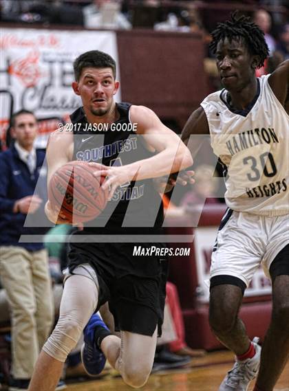 Thumbnail 2 in Southwest Christian Academy vs. Hamilton Heights Christian Academy (Hotbed Classic) photogallery.