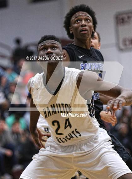 Thumbnail 2 in Southwest Christian Academy vs. Hamilton Heights Christian Academy (Hotbed Classic) photogallery.