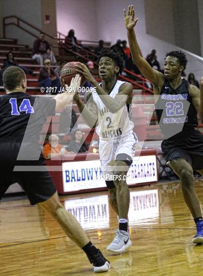 Thumbnail 2 in Southwest Christian Academy vs. Hamilton Heights Christian Academy (Hotbed Classic) photogallery.