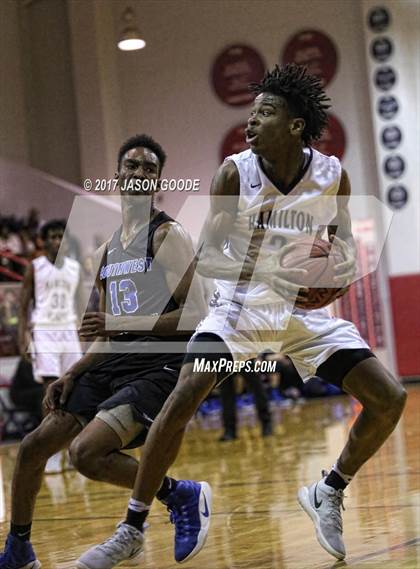 Thumbnail 1 in Southwest Christian Academy vs. Hamilton Heights Christian Academy (Hotbed Classic) photogallery.