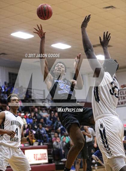 Thumbnail 3 in Southwest Christian Academy vs. Hamilton Heights Christian Academy (Hotbed Classic) photogallery.