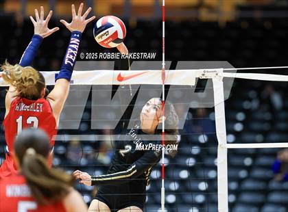 Thumbnail 3 in Wimberley vs. Eagle Mountain (UIL 4A D2 Volleyball Final) photogallery.