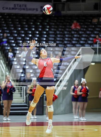 Thumbnail 2 in Wimberley vs. Eagle Mountain (UIL 4A D2 Volleyball Final) photogallery.