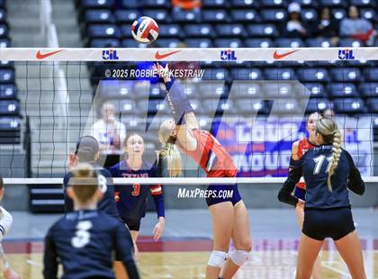 Thumbnail 3 in Wimberley vs. Eagle Mountain (UIL 4A D2 Volleyball Final) photogallery.