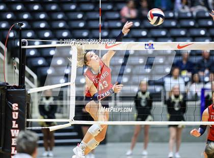 Thumbnail 2 in Wimberley vs. Eagle Mountain (UIL 4A D2 Volleyball Final) photogallery.