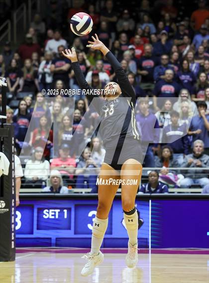 Thumbnail 2 in Wimberley vs. Eagle Mountain (UIL 4A D2 Volleyball Final) photogallery.