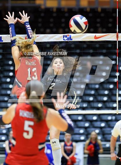Thumbnail 2 in Wimberley vs. Eagle Mountain (UIL 4A D2 Volleyball Final) photogallery.