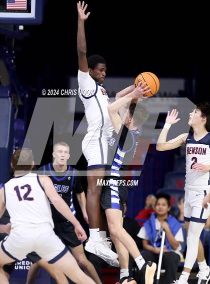 Thumbnail 2 in Desert Christian vs Benson (MLK Basketball Classic) photogallery.