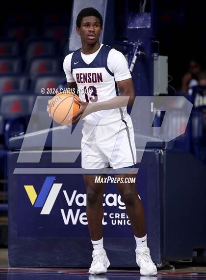 Thumbnail 2 in Desert Christian vs Benson (MLK Basketball Classic) photogallery.