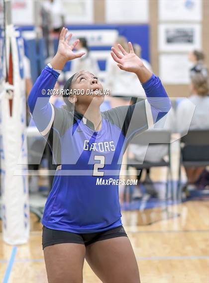 Thumbnail 3 in Dickinson vs Klein Oaks (Needville Tournament) photogallery.