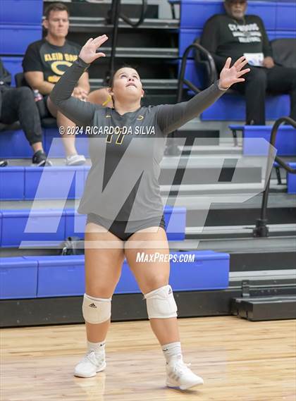 Thumbnail 3 in Dickinson vs Klein Oaks (Needville Tournament) photogallery.
