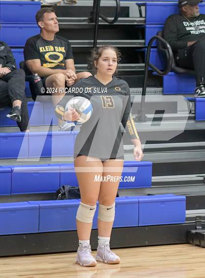 Thumbnail 3 in Dickinson vs Klein Oaks (Needville Tournament) photogallery.