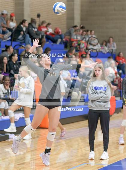 Thumbnail 3 in Dickinson vs Klein Oaks (Needville Tournament) photogallery.