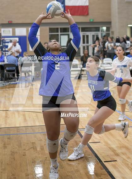 Thumbnail 1 in Dickinson vs Klein Oaks (Needville Tournament) photogallery.