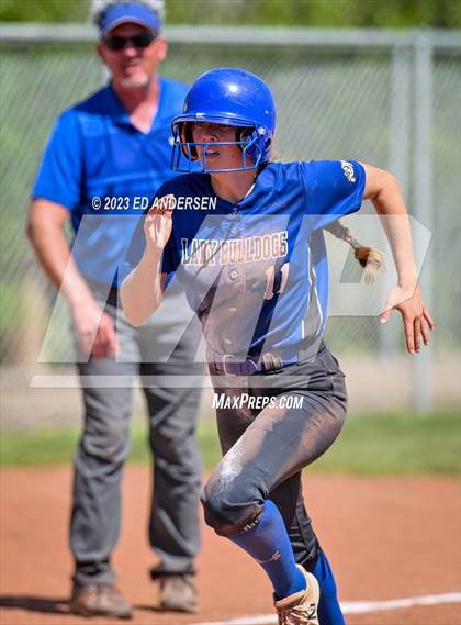 Thumbnail 1 in Oasis Academy vs. Smith Valley (NIAA 1A Northern Region Playoff) photogallery.