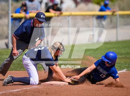 Thumbnail 3 in Oasis Academy vs. Smith Valley (NIAA 1A Northern Region Playoff) photogallery.