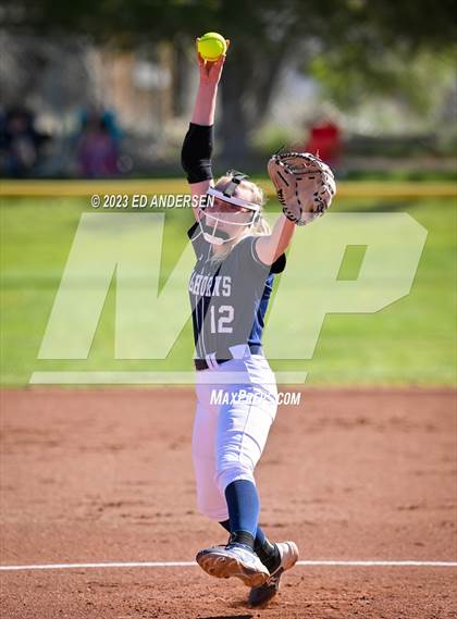 Thumbnail 3 in Oasis Academy vs. Smith Valley (NIAA 1A Northern Region Playoff) photogallery.