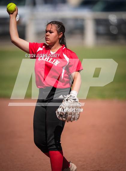 Thumbnail 1 in Carlin vs Coleville (NIAA Class 1A Northern Playoff Game 3) photogallery.