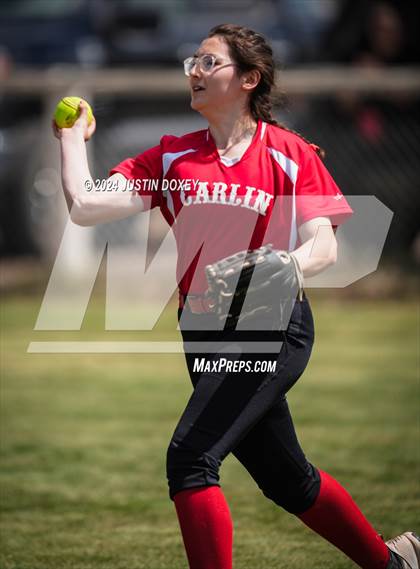 Thumbnail 3 in Carlin vs Coleville (NIAA Class 1A Northern Playoff Game 3) photogallery.