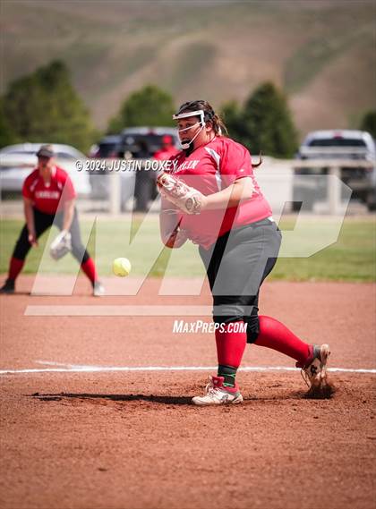 Thumbnail 2 in Carlin vs Coleville (NIAA Class 1A Northern Playoff Game 3) photogallery.