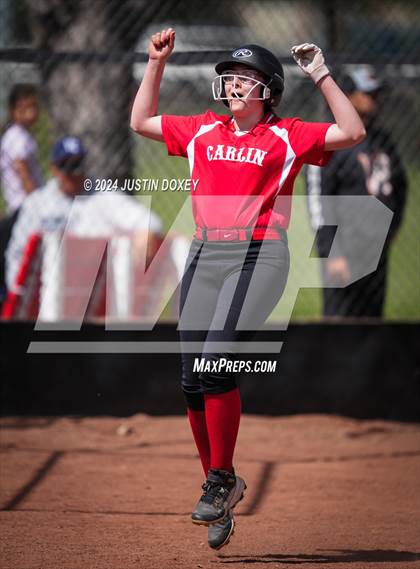 Thumbnail 1 in Carlin vs Coleville (NIAA Class 1A Northern Playoff Game 3) photogallery.