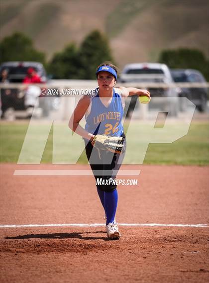 Thumbnail 1 in Carlin vs Coleville (NIAA Class 1A Northern Playoff Game 3) photogallery.