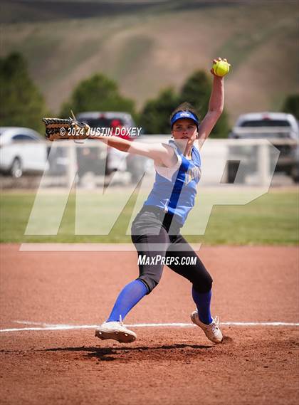 Thumbnail 3 in Carlin vs Coleville (NIAA Class 1A Northern Playoff Game 3) photogallery.
