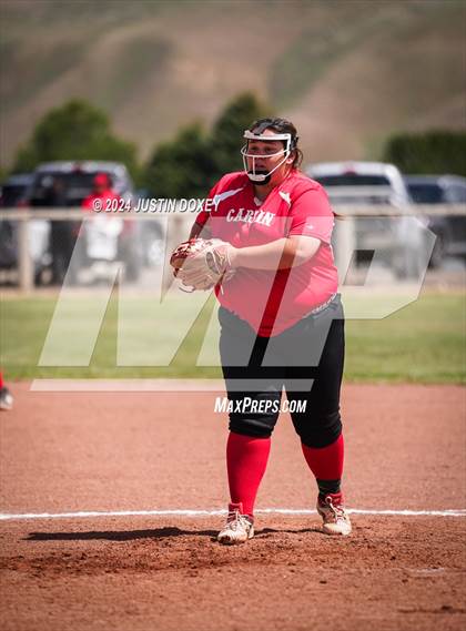 Thumbnail 3 in Carlin vs Coleville (NIAA Class 1A Northern Playoff Game 3) photogallery.