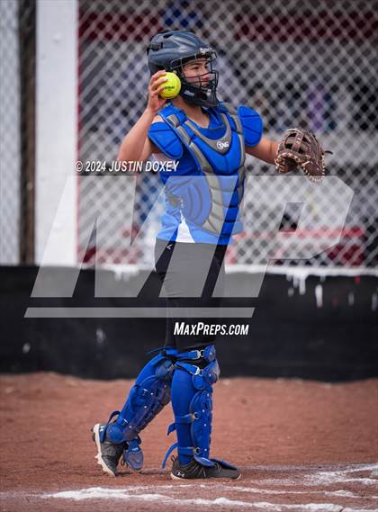 Thumbnail 3 in Carlin vs Coleville (NIAA Class 1A Northern Playoff Game 3) photogallery.