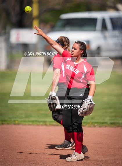 Thumbnail 1 in Carlin vs Coleville (NIAA Class 1A Northern Playoff Game 3) photogallery.