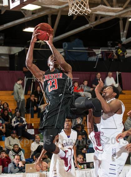 Thumbnail 2 in Gonzaga vs. Chester (Spalding Hoophall Classic) photogallery.