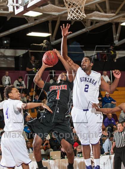 Thumbnail 1 in Gonzaga vs. Chester (Spalding Hoophall Classic) photogallery.