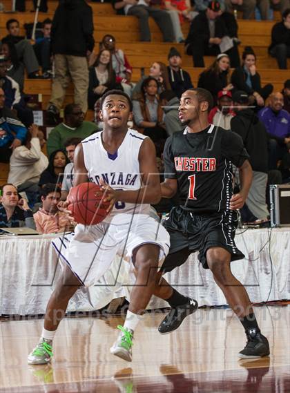 Thumbnail 3 in Gonzaga vs. Chester (Spalding Hoophall Classic) photogallery.