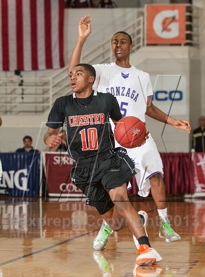 Thumbnail 3 in Gonzaga vs. Chester (Spalding Hoophall Classic) photogallery.