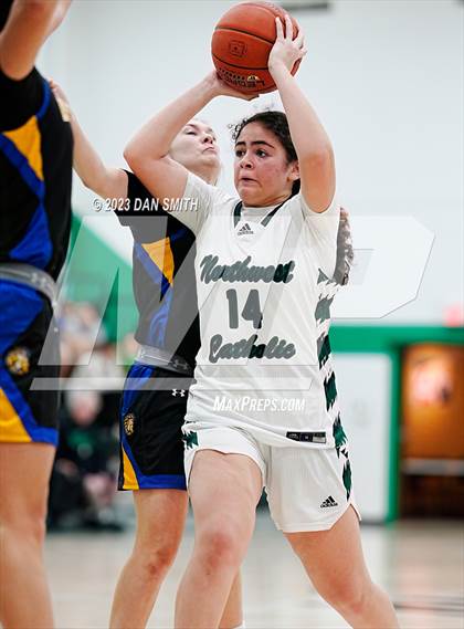 Thumbnail 2 in Northwest Catholic vs. Housatonic (CIAC Class S First Round Playoff) photogallery.
