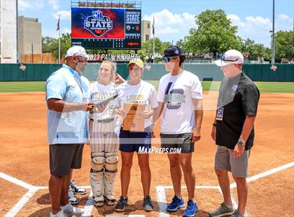 Thumbnail 2 in UIL Softball FInals Teams and Umpires photogallery.