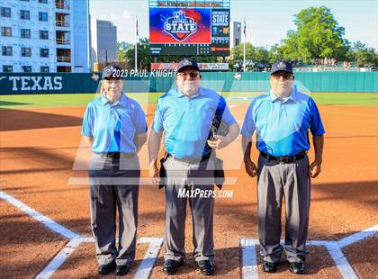 Thumbnail 3 in UIL Softball FInals Teams and Umpires photogallery.