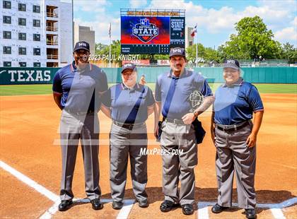 Thumbnail 1 in UIL Softball FInals Teams and Umpires photogallery.