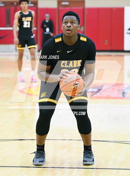 Thumbnail 2 in Paradise Honors vs. Clark (Hoophall West Tournament)  photogallery.