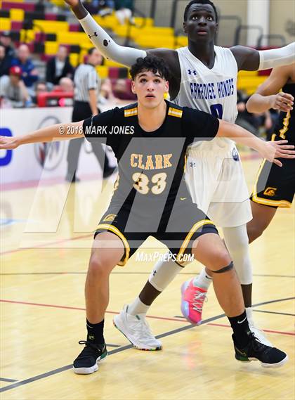 Thumbnail 2 in Paradise Honors vs. Clark (Hoophall West Tournament)  photogallery.