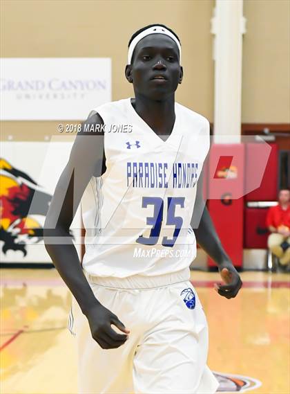 Thumbnail 2 in Paradise Honors vs. Clark (Hoophall West Tournament)  photogallery.