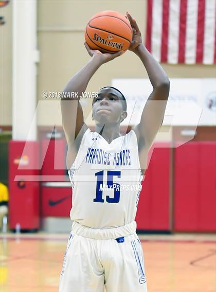 Thumbnail 2 in Paradise Honors vs. Clark (Hoophall West Tournament)  photogallery.