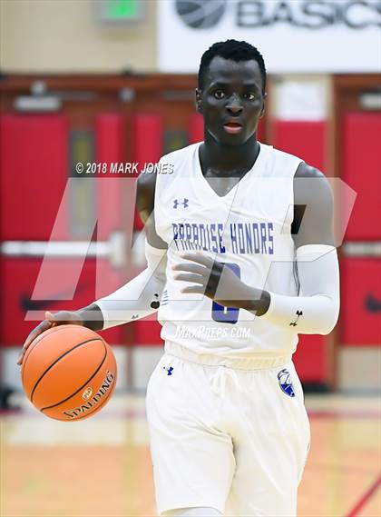 Thumbnail 2 in Paradise Honors vs. Clark (Hoophall West Tournament)  photogallery.