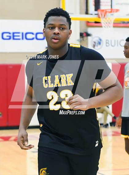 Thumbnail 1 in Paradise Honors vs. Clark (Hoophall West Tournament)  photogallery.