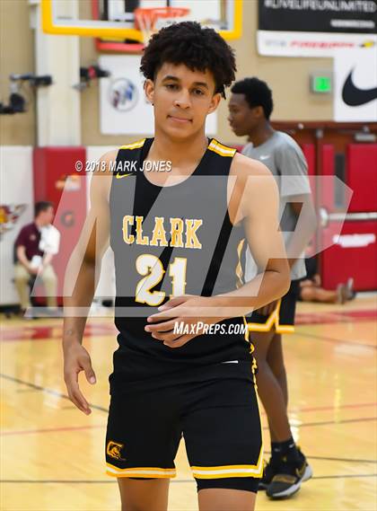 Thumbnail 3 in Paradise Honors vs. Clark (Hoophall West Tournament)  photogallery.