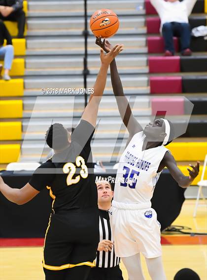 Thumbnail 1 in Paradise Honors vs. Clark (Hoophall West Tournament)  photogallery.