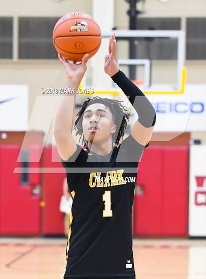 Thumbnail 2 in Paradise Honors vs. Clark (Hoophall West Tournament)  photogallery.
