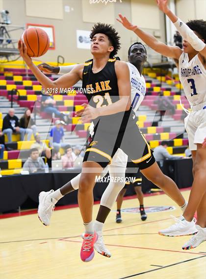 Thumbnail 3 in Paradise Honors vs. Clark (Hoophall West Tournament)  photogallery.
