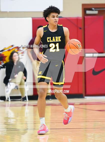 Thumbnail 2 in Paradise Honors vs. Clark (Hoophall West Tournament)  photogallery.