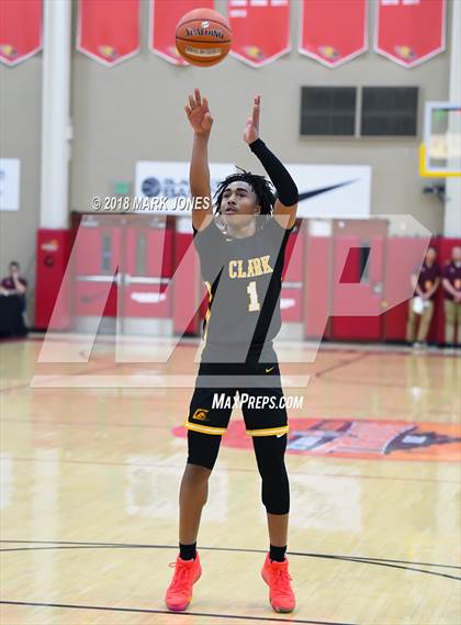 Thumbnail 2 in Paradise Honors vs. Clark (Hoophall West Tournament)  photogallery.